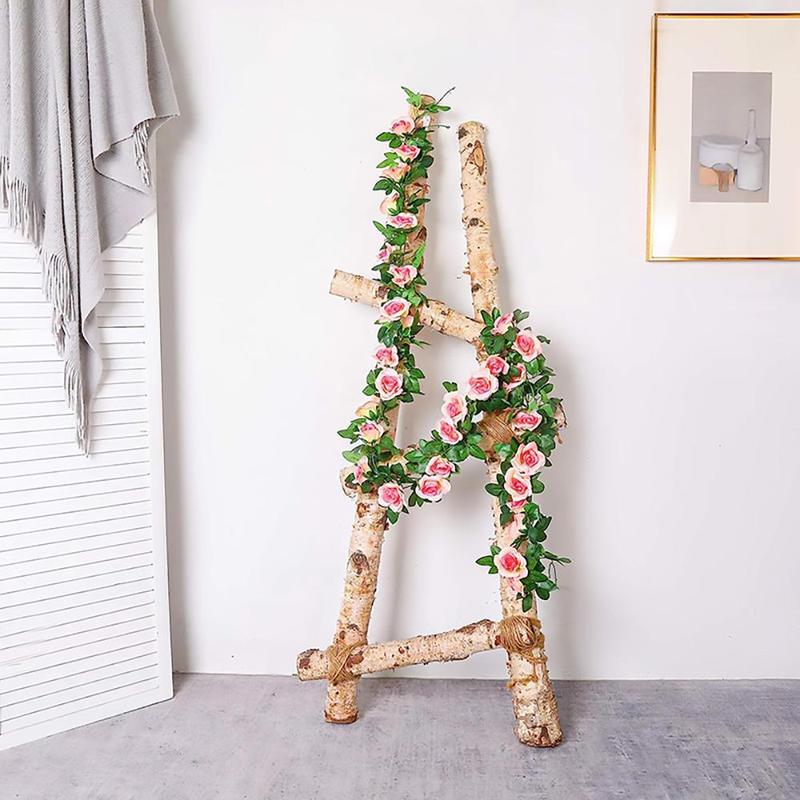 Artificial Rose Vine, 2 Counts Fake Rose Garland, Fake Flower Garland, Decorative Flowers for Home Party Wedding Ceiling