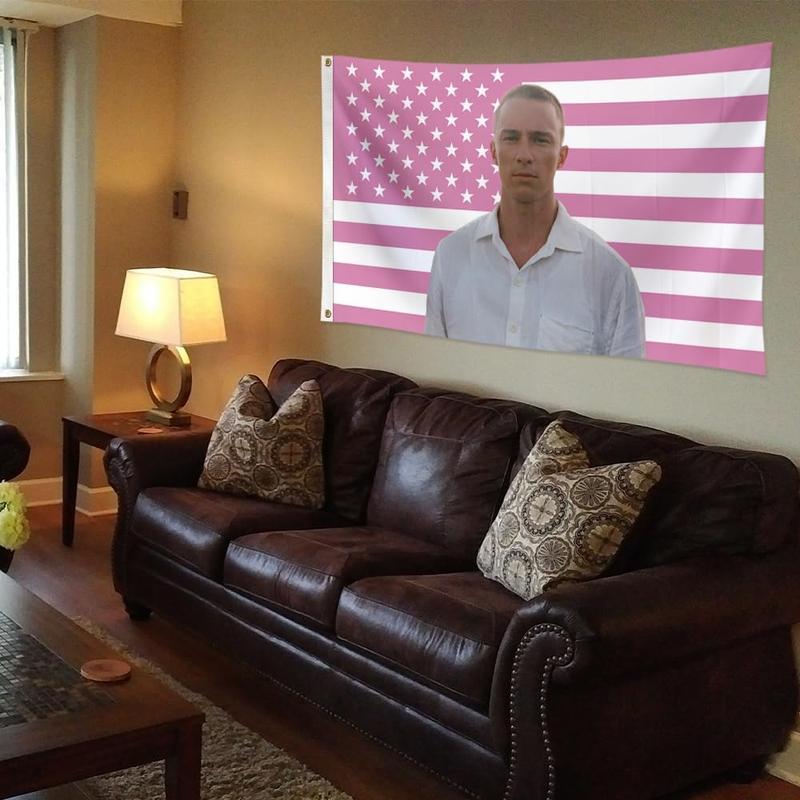 Drew Pink American Starkeyse Tapestry 3x5 Feet Flag Wall Hanging College Dorm Wall Decor Room Flags Wall Art Poster Home Decor for Bedroom Living Room Print Decoration