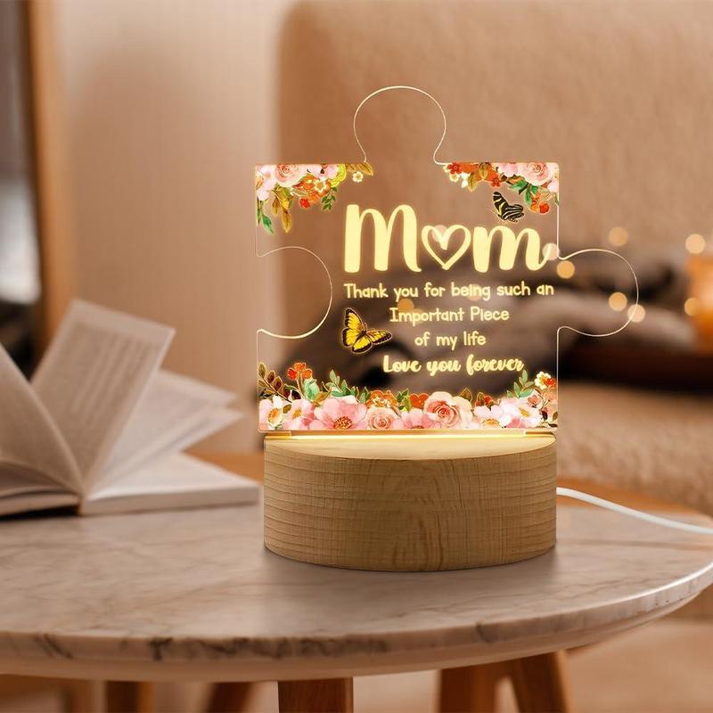 Christmas Gifts for Mom from Daughter Son, Puzzle Piece Sign with  for Mom from - Mothers Day Birthday resents for Mom