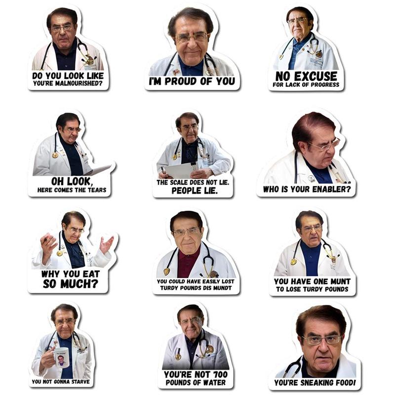 Doctor Themed Magnetic Fridge Magnet, 12pcs set Funny Magnetic Fridge Sticker, Magnetic Decorative Sticker for Home Kitchen