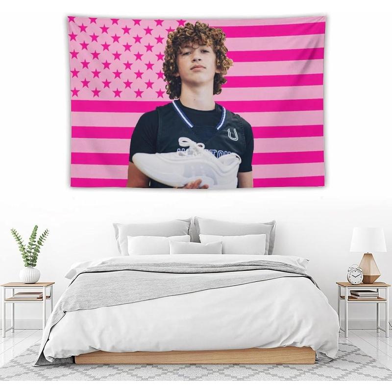 Nelson Celebrity and Decorations Stuff American Pink Flags Wall Funny Tapestry Hanging Neumann Merch for Dorm Bedroom Decorative Aesthetic Tapestries