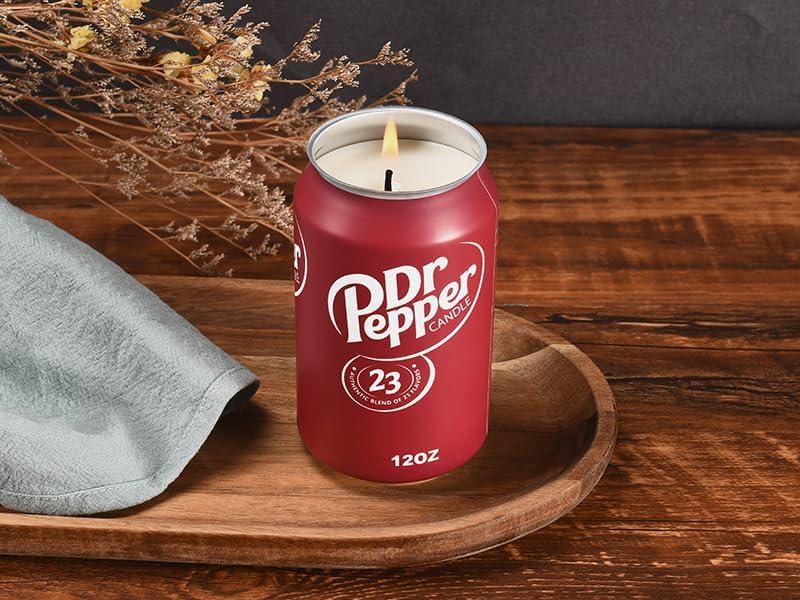 Doctor Pepper Candle - Smells Like The Real Soda - Cute Candles for Cool Gifts - Funny Candles for Any Occasion - Cute Things for Aesthetic Room Decor - Cool Candles for Cool Things - Trendy Candles