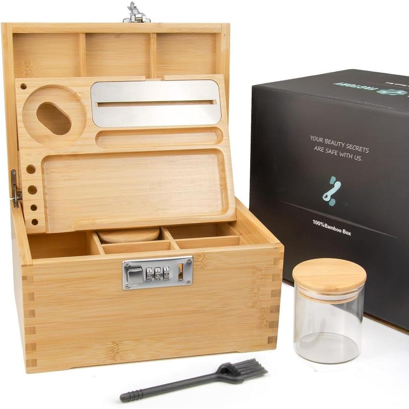 Premium Locking  Box Gift Set - Upgraded Tray Kit and All Accessories Ideal for Home Storage and Decoration ()