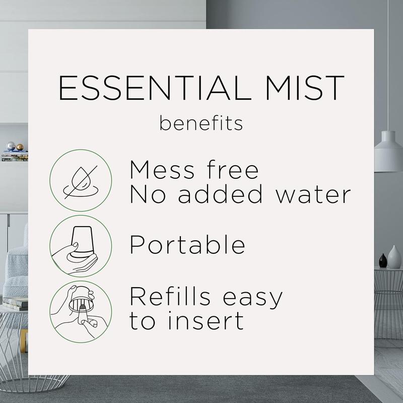 Essential Mist Refill, 5 ct, Fresh Waters, Essential Oils Diffuser, Air Freshener