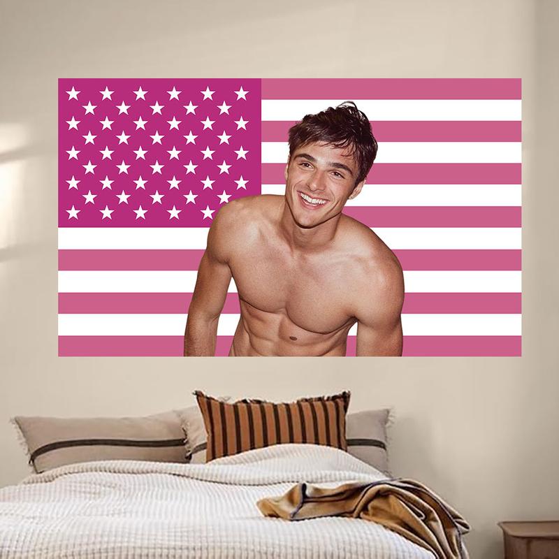 Jacob Elordi Flags Funny Flags 3x5ft Wall Poster Flags for Room, Dorm, Outdoor, Party, Gift Decoration