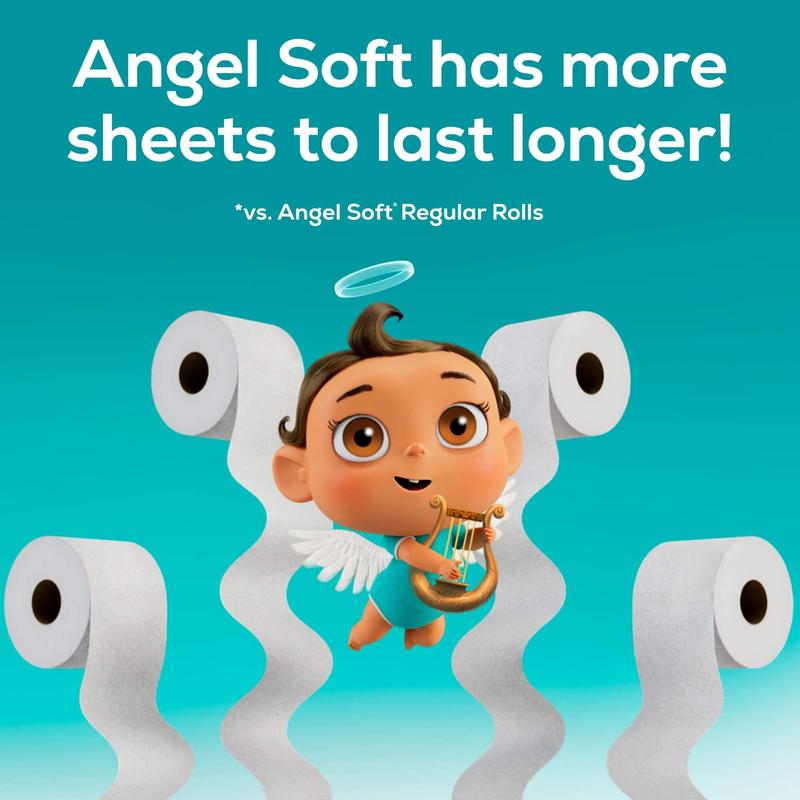 Angel Soft 2-Ply Toilet Paper, 24 Mega Rolls