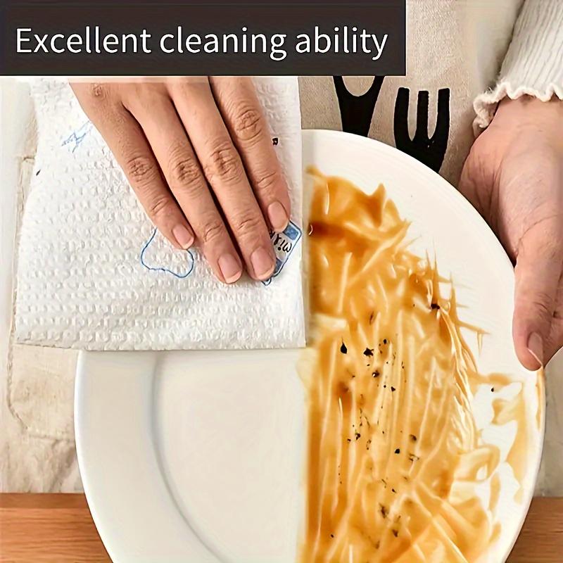 1 roll (400 sheets), lazy cloth, disposable kitchen tissue, washable dry and wet dual-use towel, dishcloth, non stick oil cloth, degreasing cloth, household cleaning cloth, drying cloth, cleaning supplies, cleaning tools