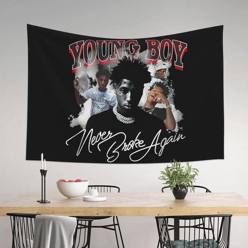 Nonyou Youngboy Music Never Rapper Broke Again Tapestry Background Cloth Wall Hanging Curtain Wall Decor Bath Poster Beach Towel Decorative Cloth Wall Decor Tapestry Room Decoration