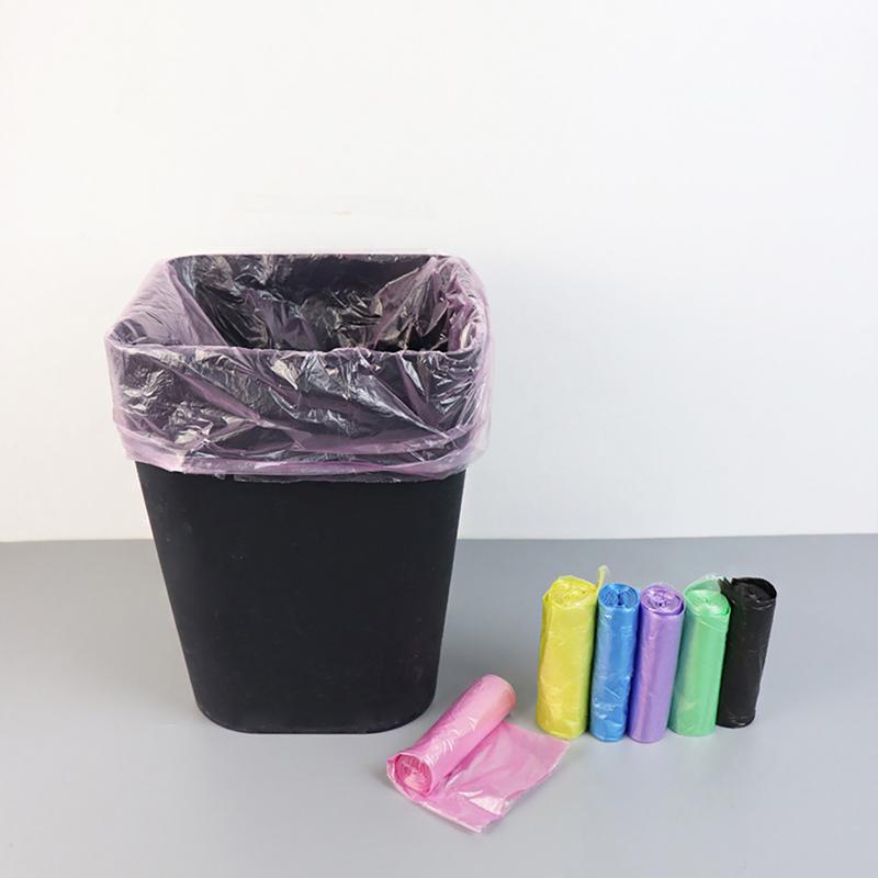 Warkul 5 Rolls Garbage Bag Thicken Multi-purpose Disposable Flat Opening Large Capacity Trash Bag for Home Kitchen Bin