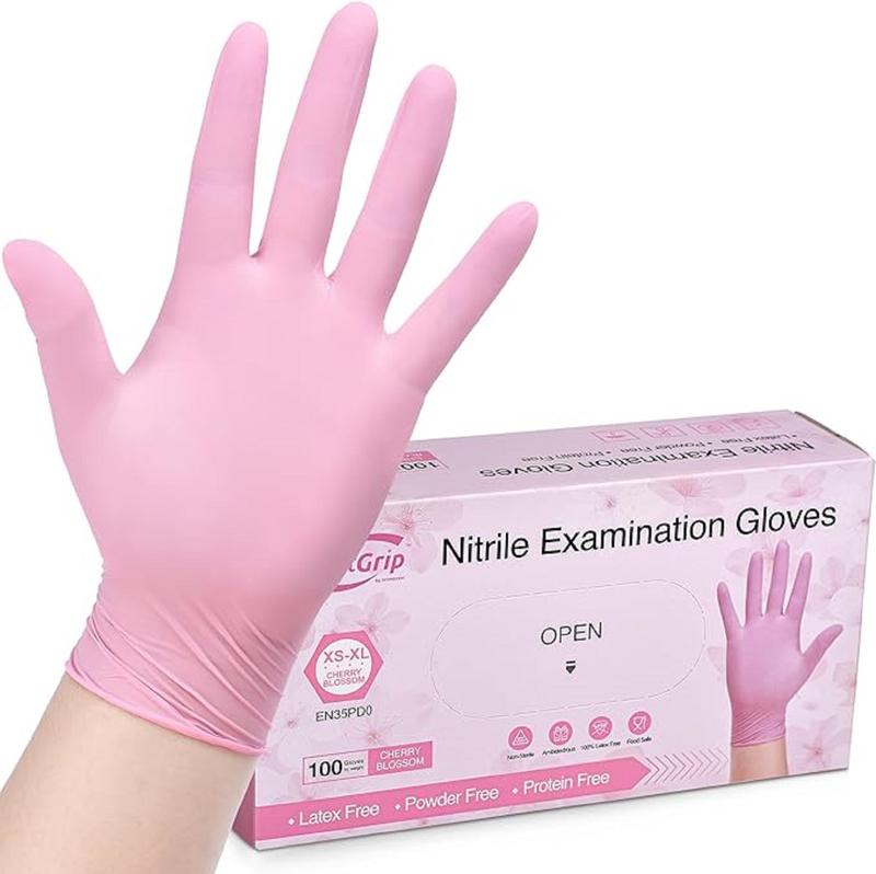 100pc SwiftGrip Disposable Nitrile Exam 3-mil Latex Free Medical Cleaning Food-Safe Gloves