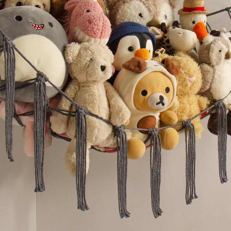 Cute Stuffed Animal Organizer - Hammock Net for Nursery, Bedroom Decoration