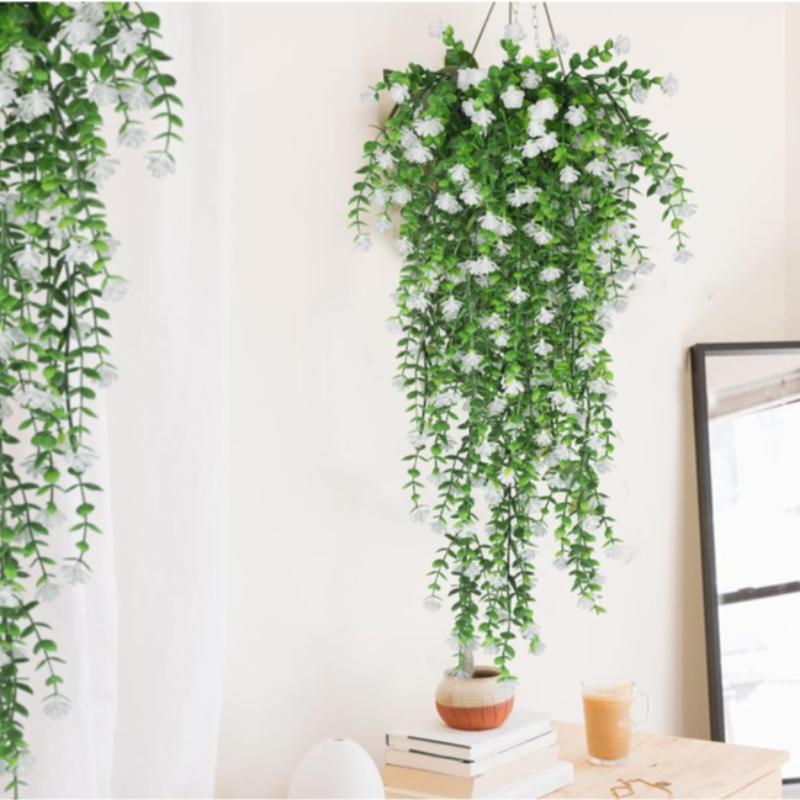 Artificial Hanging Plant (2 Counts), Fake Detachable Wall Decor Plant, Outdoor Wedding Decoration, Home Decor Supplies