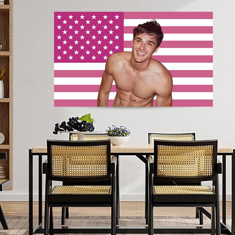 Jacob Elordi Flags Funny Flags 3x5ft Wall Poster Flags for Room, Dorm, Outdoor, Party, Gift Decoration