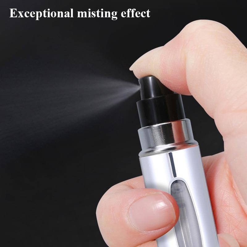 3pcs 5ml Portable Travel Perfume Bottle, Reusable Refillable Press Spray Bottle, Pocket Size Perfume Atomizer, Empty Spray Bottle Mist Spray Bottle