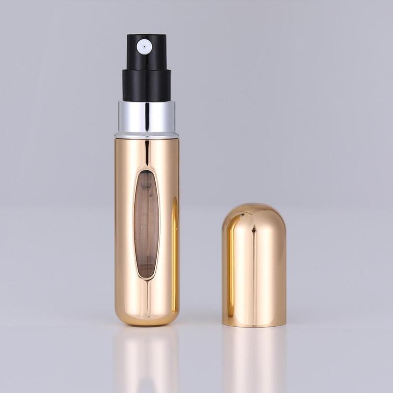 3pcs 5ml Portable Travel Perfume Bottle, Reusable Refillable Press Spray Bottle, Pocket Size Perfume Atomizer, Empty Spray Bottle Mist Spray Bottle