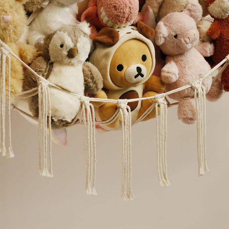 Cute Stuffed Animal Organizer - Hammock Net for Nursery, Bedroom Decoration