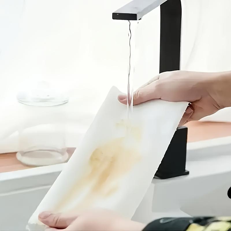 1 roll (400 sheets), lazy cloth, disposable kitchen tissue, washable dry and wet dual-use towel, dishcloth, non stick oil cloth, degreasing cloth, household cleaning cloth, drying cloth, cleaning supplies, cleaning tools