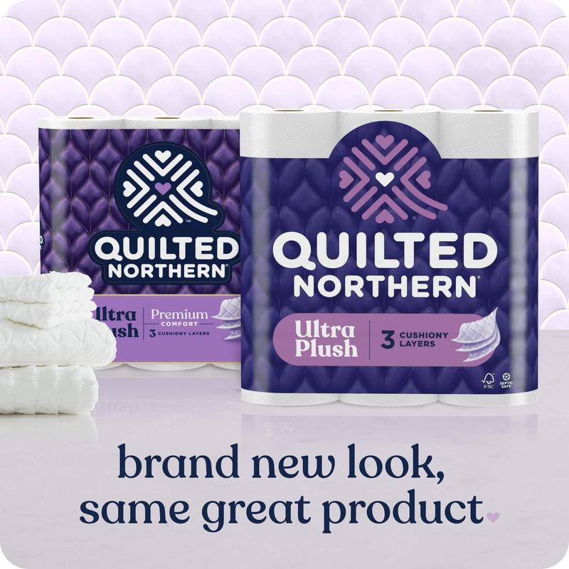 Quilted Northern Ultra Plush 3-Ply Toilet Paper, 12 Mega Rolls