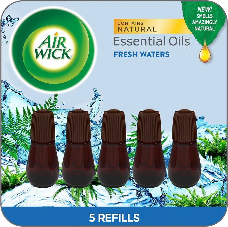 Essential Mist Refill, 5 ct, Fresh Waters, Essential Oils Diffuser, Air Freshener