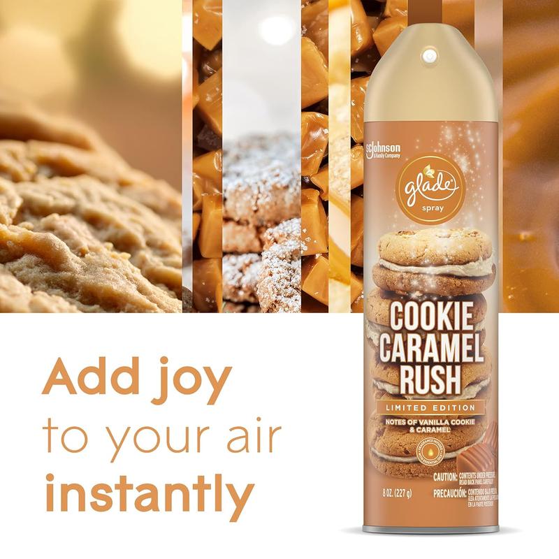 Air Freshener, Room Spray, Cookie Caramel Rush, 8 Oz