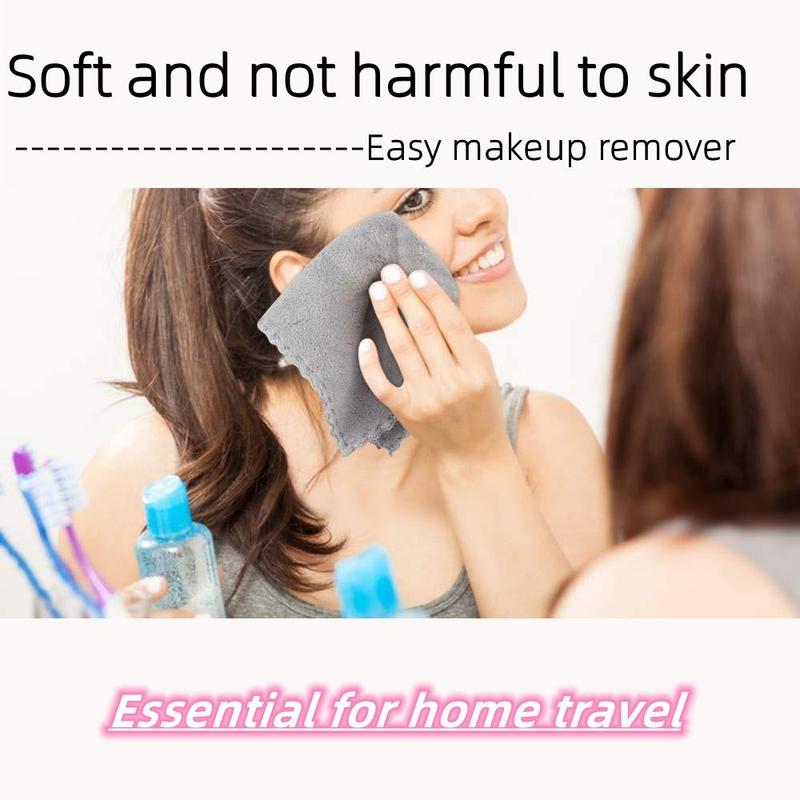 Reusable Makeup Remover Facial Cleansing Towel, 6 Counts Soft Face Washcloth, Travel Makeup Washcloths, Skincare Tools for Women