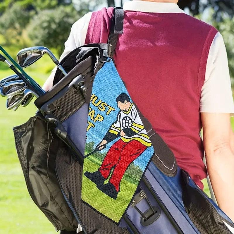 (Just tap it in) Microfiber Towel with Clip – Super Absorbent, Perfect for Golf Fans! Best Christmas, Birthday, or Anniversary Gift! Smooth Matte