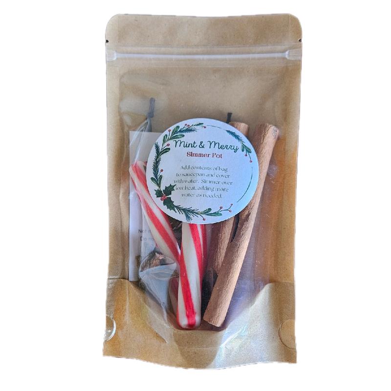 Mint & Merry Simmer Pot Kit, Vanilla, cinnamon, peppermint, stat anise