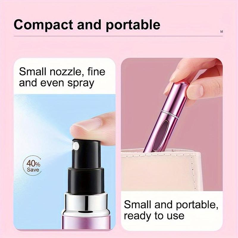 5ml Portable Perfume Spray Bottle, 10pcs Refillable Perfume Atomizer, Multi-use Perfume Dispenser Bottles for Travel, Daily Use