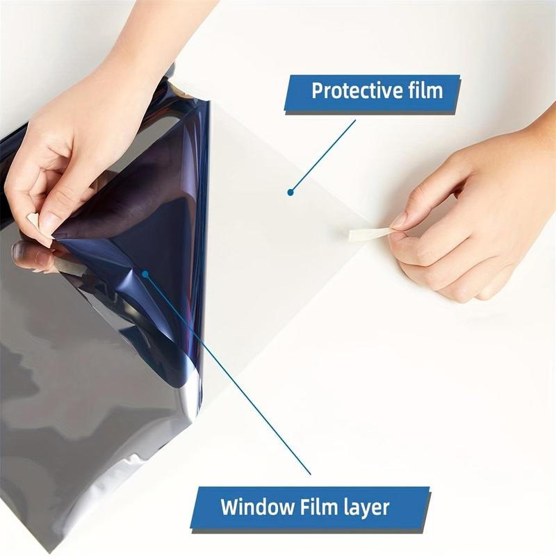 Electrostatic Glueless Static Glass Window Film, 1 Roll One-way Thermal Insulation Film, Home Decor Supplies for Office & Home