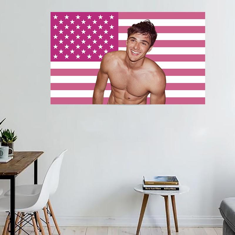 Jacob Elordi Flags Funny Flags 3x5ft Wall Poster Flags for Room, Dorm, Outdoor, Party, Gift Decoration