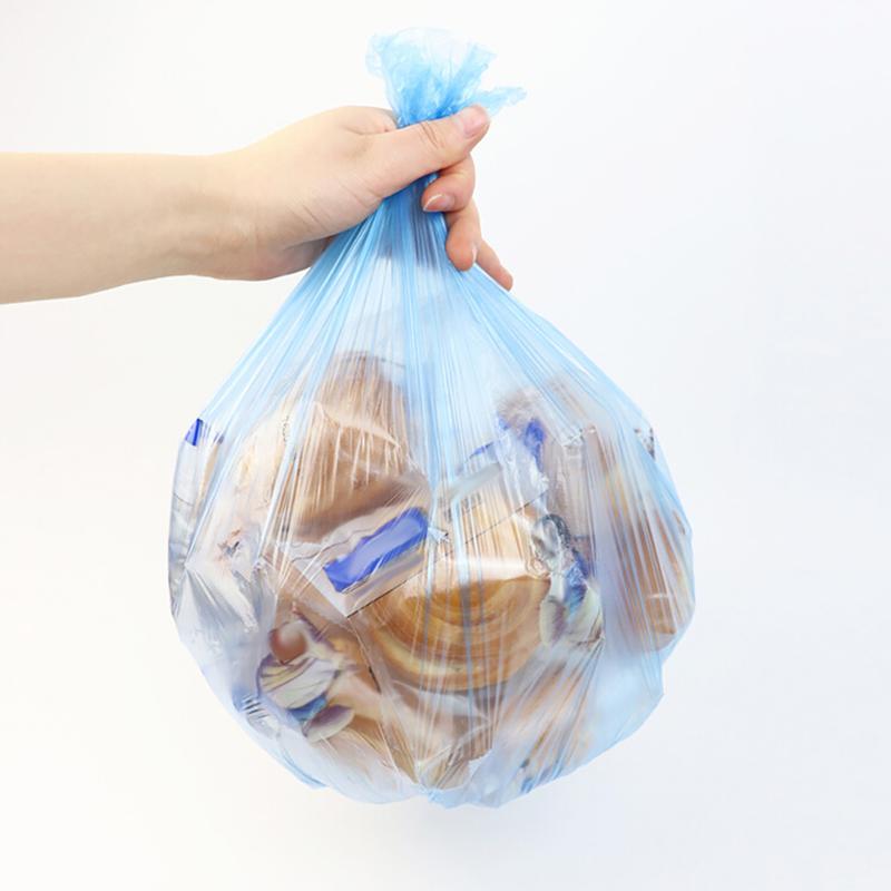 Warkul 5 Rolls Garbage Bag Thicken Multi-purpose Disposable Flat Opening Large Capacity Trash Bag for Home Kitchen Bin