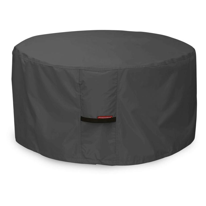 Porch Shield Fire Pit Cover - Waterproof 600D Heavy Duty Square Patio Fire Pit Table Cover Black - 28 x 28 inch