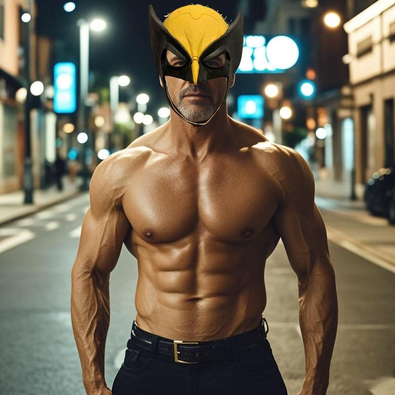 Wolverine Mask, 1 Count Superhero Mask, Durable Latex Cosplay Mask for Movie Role Playing, Party, Festival Decor