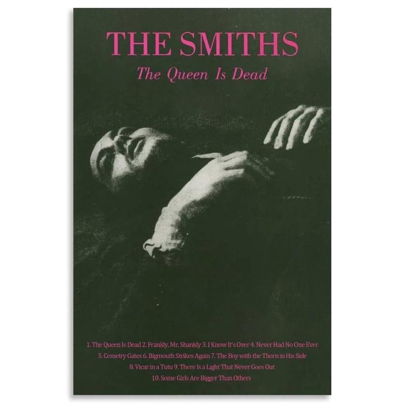 The Smiths The Queen Is Dead Poster Album Cover Posters Canvas Wall Art Living Room Posters Bedroom Painting, Unframe