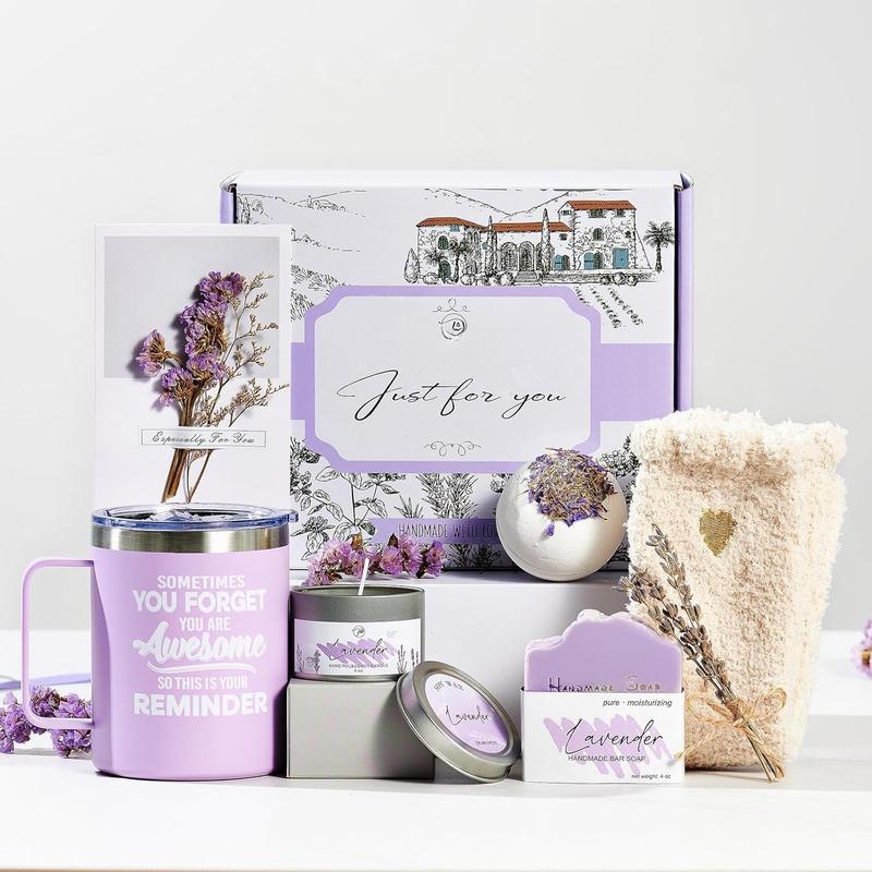 Birthday Gifts for Women Who Have Everything Thanksgiving Gift Christmas Gifts Inspirational Gifts Lavender  Gift Basket Set for Mom Sister Wife Girlfriend Nurse Coworker  Friend Gifts