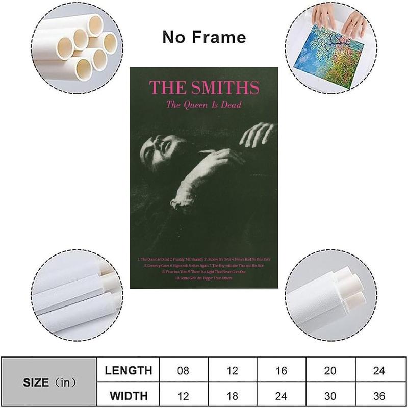 The Smiths The Queen Is Dead Poster Album Cover Posters Canvas Wall Art Living Room Posters Bedroom Painting, Unframe