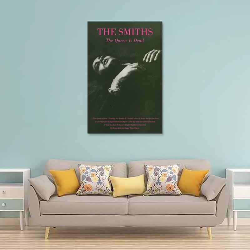 The Smiths The Queen Is Dead Poster Album Cover Posters Canvas Wall Art Living Room Posters Bedroom Painting, Unframe