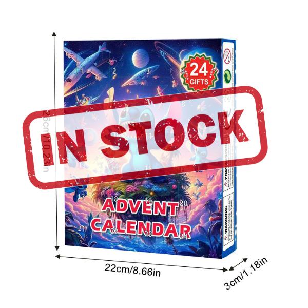 2024 New St1tch Advent Calendar Box, 24-Day Christmas Countdown Blind Box, Cute St1tch Holiday Gift, Perfect Gift For Xmas Pack Plastic