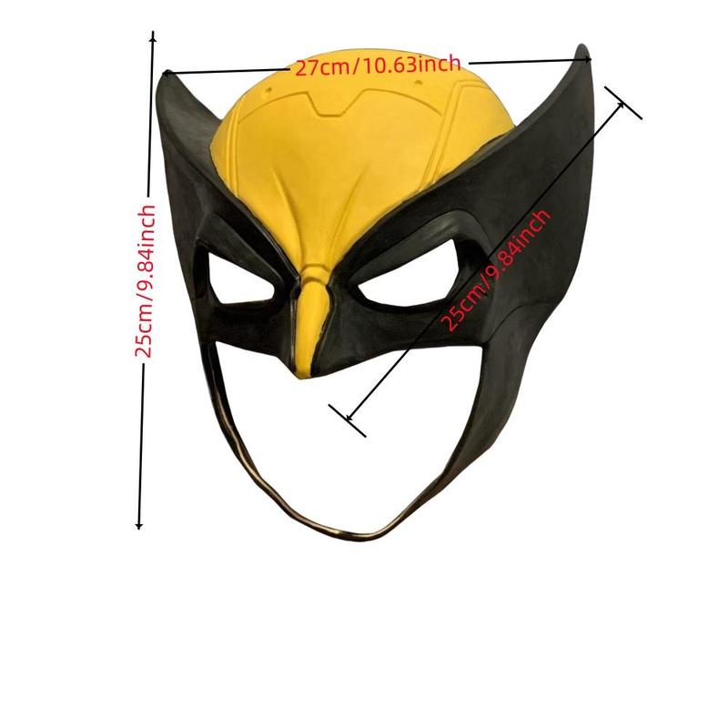 Wolverine Mask, 1 Count Superhero Mask, Durable Latex Cosplay Mask for Movie Role Playing, Party, Festival Decor