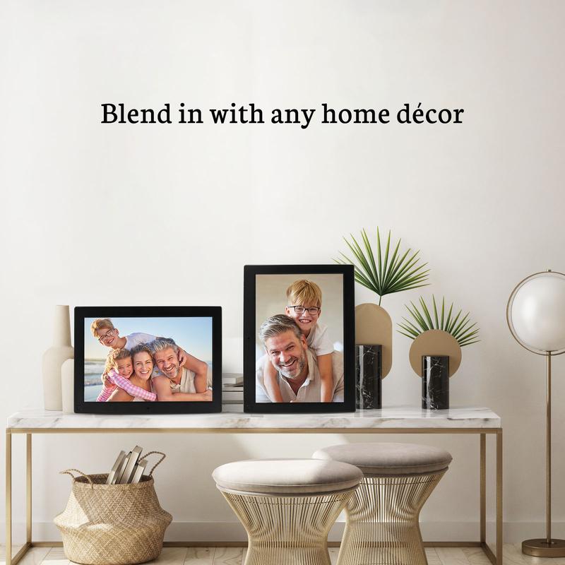 BSIMB 10.1 Inch Digital Picture Frame, WiFi Digital Photo Frame Smart Photo Frame Electronic with 32GB Memory 1280x800 HD, Touchscreen, Motion Sensor, Auto-Rotate, Share Photos Videos via App Email