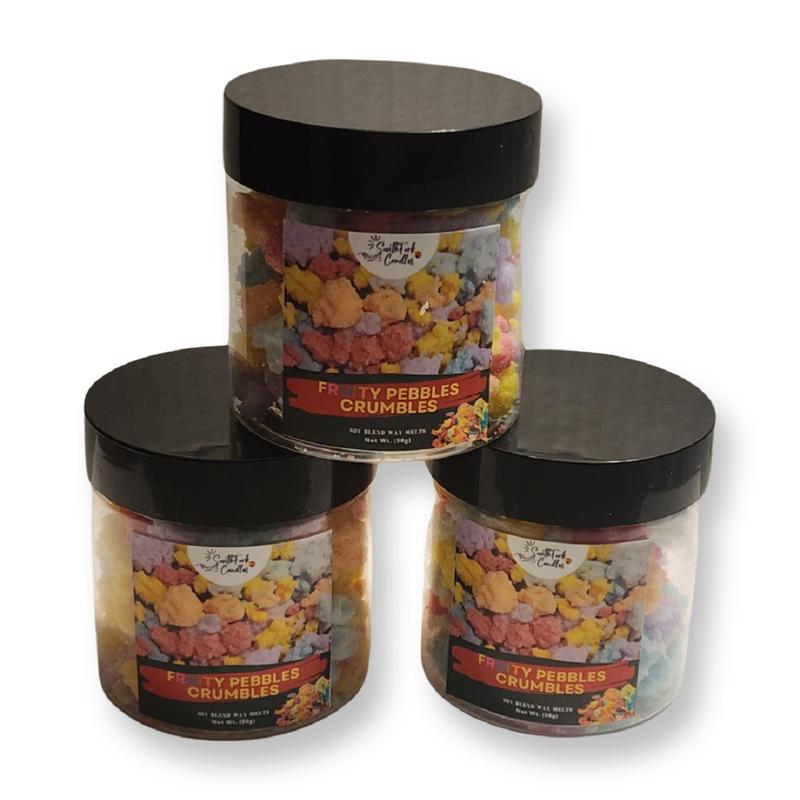 Fruity Pebbles Crumbles Wax Melt with 50g of wax melt crumbles