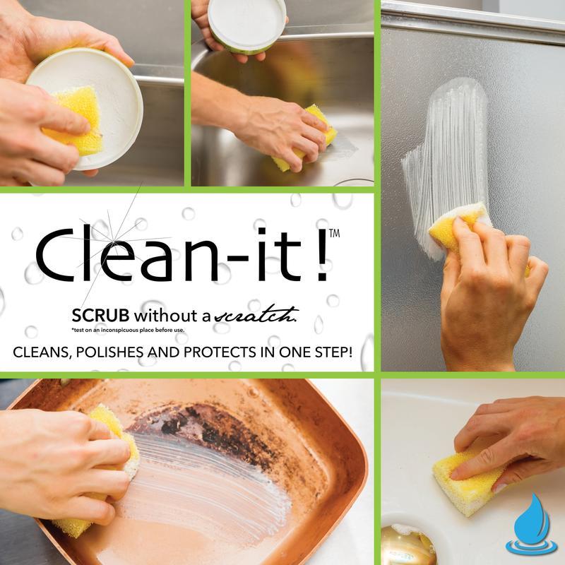 Clean-it！US-Cleanser. Eco-friendly Cleaning Stones Cleaning Household.water stains, cleaning supplies tips, cleaning powder, melamine sponge, glass cleaners ，White Shoe - Total Leather Product Protection， All-Purpose Grill Cleaner， bowl rust stain remover