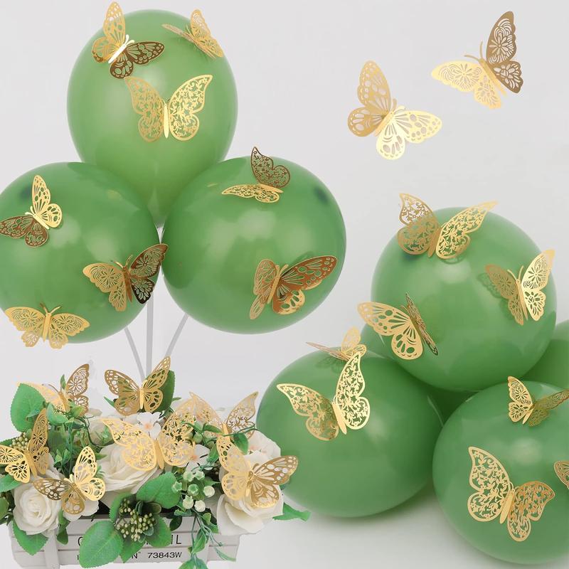 Butterfly Shaped Wall Decoration, 36pcs set 3D Butterfly Wall Sticker, Wall Decoration for Home Living Room Bedroom