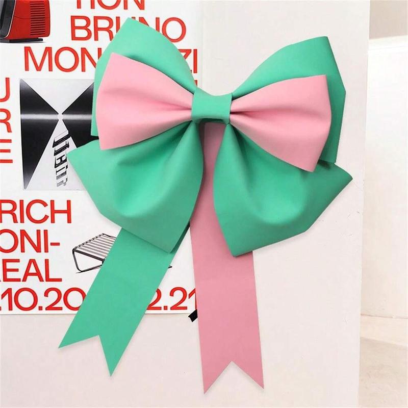 Oversized Bow (DIY Kit) Christmas Valentine's Day Mother's Day Women's Day Wedding Anniversary Birthday Party Backdrop Wall Decor, Living Room Decoration, Public Place Photo Frame Backdrop