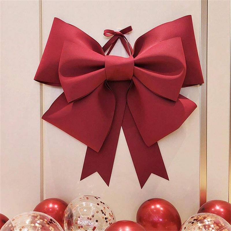 Oversized Bow (DIY Kit) Christmas Valentine's Day Mother's Day Women's Day Wedding Anniversary Birthday Party Backdrop Wall Decor, Living Room Decoration, Public Place Photo Frame Backdrop