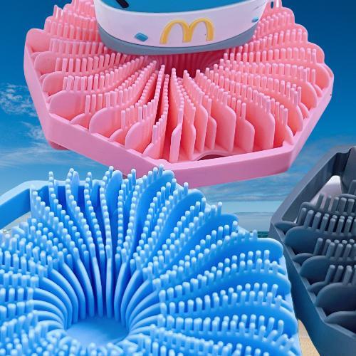 Sud Body Scrubber, Antimicrobial Silicone Body Scrubber, Exfoliating Body Scrubber for Sensitive Skin, Eco Friendly Shower Scrubber for Body, Silicone Body Scrub Brush for Showering Accessories bath sponge durable bathing accessories pumice Personal