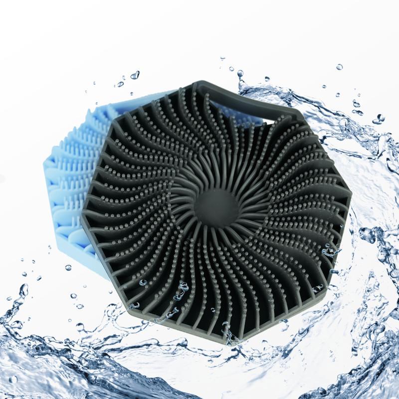 Sud Body Scrubber, Antimicrobial Silicone Body Scrubber, Exfoliating Body Scrubber for Sensitive Skin, Eco Friendly Shower Scrubber for Body, Silicone Body Scrub Brush for Showering Accessories bath sponge durable bathing accessories pumice Personal