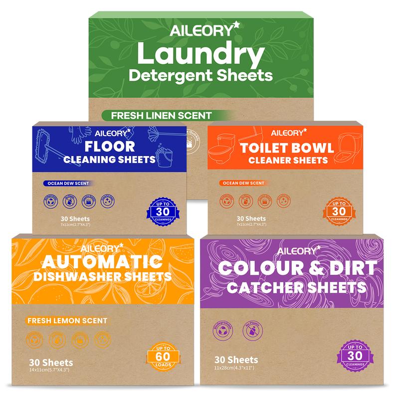 Laundry Detergent Sheets Fresh Scent - 170 Loads No Plastic Jug Concentrated Laundry Detergent 85 Sheets