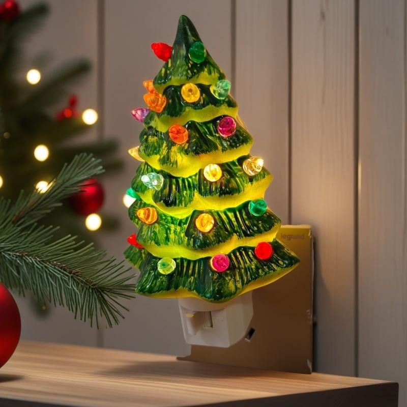 Merchants Stick Beads, Christmas Tree Shaped Night Light, Decorative Light, Decorative Light for Home Bedroom Living Room, Home Decor