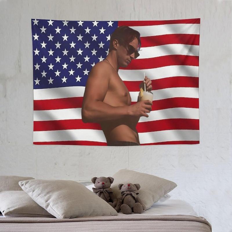 Fun Drew Star Starkey Flag Tapestry Poster Suitable for College Dormitory Cave Bedroom Living Room Bedroom Background Rafe Star Cameron Flag Tapestry